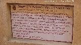 Palacio de los Lasso. Placa con inscripci�n hist�rica