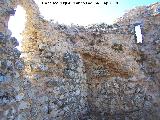 Castillo de la Pea. Torre del Homenaje. Arranque de la bveda de ladrillo