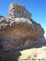 Castillo de la Pea. Torre del Homenaje. Arranque de la bveda del segundo piso y muro del tercer piso