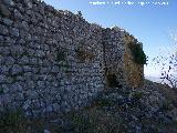 Castillo de la Pea. Muralla Oeste. Donde termina el primer lienzo