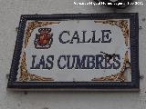 Calle Las Cumbres. 