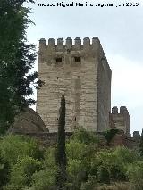 Alhambra. Torre del Homenaje. Desde la Casa de Castril