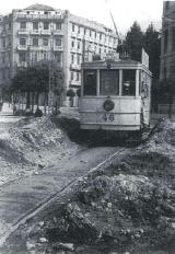 Tranva. 1948. En la Gran Va