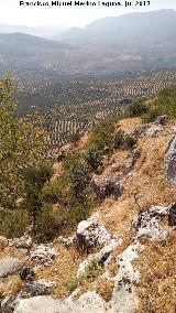 Castillo de las Peas de Castro. Vistas desde la Muralla y comunicacin con Otiar