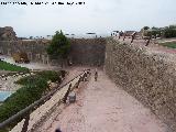Castillo de Lorca. Batera de Artillera. Rampa de acceso a los caones, por la cual se suban y bajaban estos