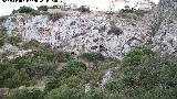 Pinturas rupestres de la Cueva de las Araas del Carabass. Paredes donde se encuentra la cueva