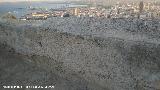 Castillo de Santa Brbara. Dibujos en los parapetos del segundo recinto