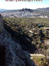 Alcal la Real. Alcal la Real desde las paredes rocosas de los Tajo de San Marcos