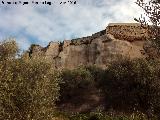 La Mota. Murallas. Restos del Torren Oeste I y muralla