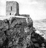 La Mota. Alcazaba. Foto antigua. Antes de reconstruir