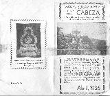 Romera de la Virgen de la Cabeza. Folleto 1936