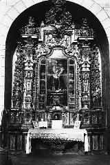 Iglesia de Santa Mara. Foto antigua. Retablo de la Virgen de los Dolores