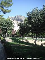 Parque del Seminario. Con el Castillo al fondo