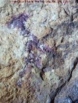 Pinturas rupestres de la Cueva del Hornillo de la Solana. Antropomorfo inferior