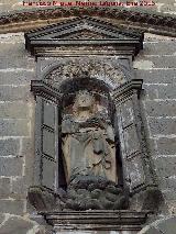 Catedral de Baeza. Fachada Principal. Virgen de la puerta gtica