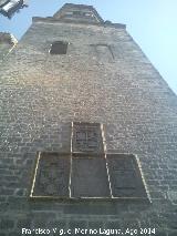 Catedral de Baeza. Torre. Campanario, escudos e inscripcin