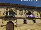 Ayuntamiento de Baeza. Parte central de la fachada