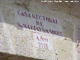 Casa Rectoral de Santa Mara y San Andrs. 