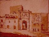 Puerta de beda. Puerta de beda (Baeza) dibujo de Valentn Carderera y Solano. (1796-1880)