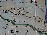 Puente del Obispo. Mapa de Bernardo Jurado. Casa de Postas - Villanueva de la Reina