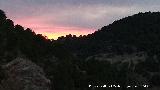 Ocaso. Collado del Pocico - Villacarrillo