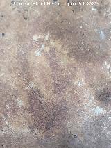 Pinturas rupestres de Cuatro Picos I. Antropomorfo derecho