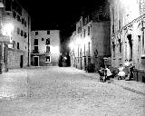 Fbrica El Alczar. Foto antigua. Calle lamos con Casa de Socorro y Fabrica El Alcazar