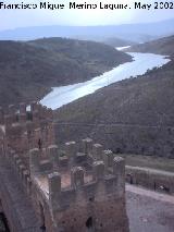 Castillo de Baos de la Encina. El pantano del Rumblar desde la Torre del Homenaje