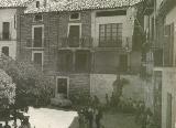 Plaza de la Constitucin. Foto antigua. Fuente de los Caos en su antigua ubicacin