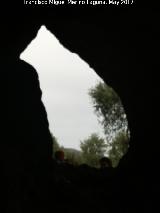 Santuario ibrico de la Cueva de la Lobera. Ventana que produce la proyeccin de la Diosa en los equinocios