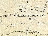 Castillo de la Consolacin o Espinosa. Mapa del Adelantamiento de Cazorla 1797