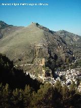 Castillo de las Cinco Esquinas. Posicin del Castillo de las cinco esquinas y el de la Yedra o cuatro esquinas