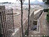 Alcazaba. Murallas de Poniente. Intramuros