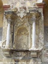 Mezquita Catedral. Balcones del Muro Meridional. Hornacina