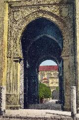 Mezquita Catedral. Puerta del Perdn. Postal antigua