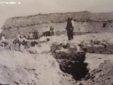 Baelo Claudia. Viviendas de Bolonia durante de las excavaciones arqueolgicas. 1919