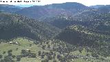 Lomas de Carboneros. Vistas hacia la Sierra del Trigo