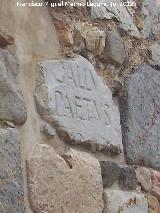 Catedral de Santa Mara la Vieja. Inscripcin romana reutilizada