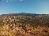 Oppidum Cerro Guinea. Vistas hacia la sierra