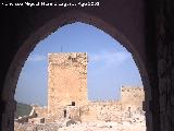 Castillo Nuevo de Santa Catalina. Plaza de armas y Torre del Homenaje vistas desde la sala de la Torre de la Vela