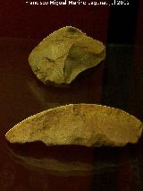 Yacimiento paleoltico La Calera. Canto tallado. Museo Arqueolgico de beda