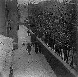 Calle Almendros Aguilar. Foto antigua. A la altura del Convento de los ngeles