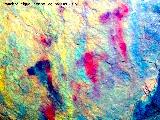Pinturas rupestres de la Cueva del Canjorro I. Tratada con DStretch