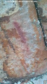 Pinturas rupestres y grabado del Cimbarrillo. Barra