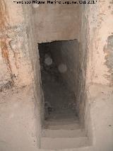 Bunkers del Cerro de las Chabolas. Escaleras a un pasadizo