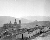 Catedral de Jan. Foto antigua. Desde la Calle Capitn Aranda Alta