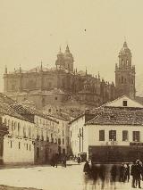 Catedral de Jan. Foto antigua. Desde la Plaza del Mercado