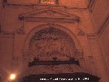 Catedral de Jan. Fachada Interior. Relieve sobre la Puerta de los Fieles