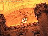 Catedral de Jan. Fachada Interior. Vidriera del Salvator Mundi