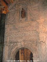 Catedral de Jan. Capilla de Santiago. Puerta de acceso a la antesala de la Sala Capitular